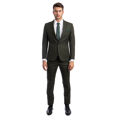 Men's Skinny-Fit 2pc Suit w/ Peak Lapel