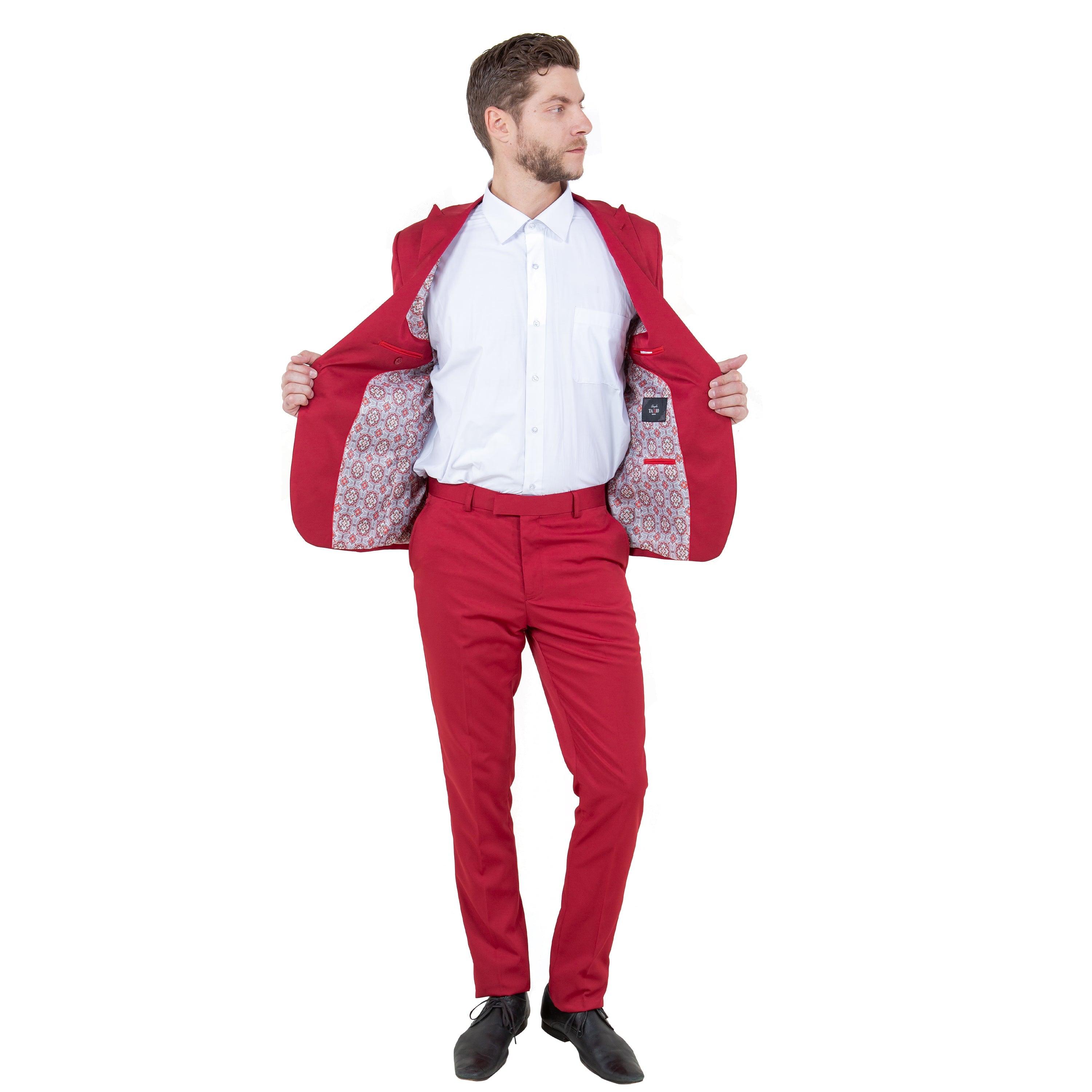 Men's Skinny-Fit 2pc Suit w/ Peak Lapel