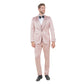 Mens 3pc Solid Satin Suit Set w/ Free Bowtie