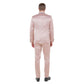 Mens 3pc Solid Satin Suit Set w/ Free Bowtie