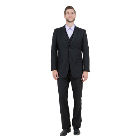 Men's Modern-Fit 3-Piece Suit Set w/ Jacket, Vest and Pants