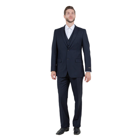 Men's Modern-Fit 3-Piece Suit Set w/ Jacket, Vest and Pants