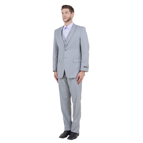 Men's Modern-Fit 3-Piece Suit Set w/ Jacket, Vest and Pants