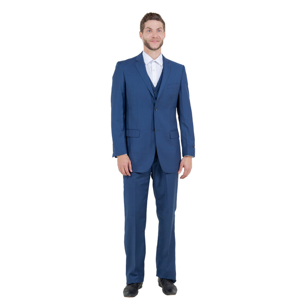 Men's Modern-Fit 3-Piece Suit Set w/ Jacket, Vest and Pants