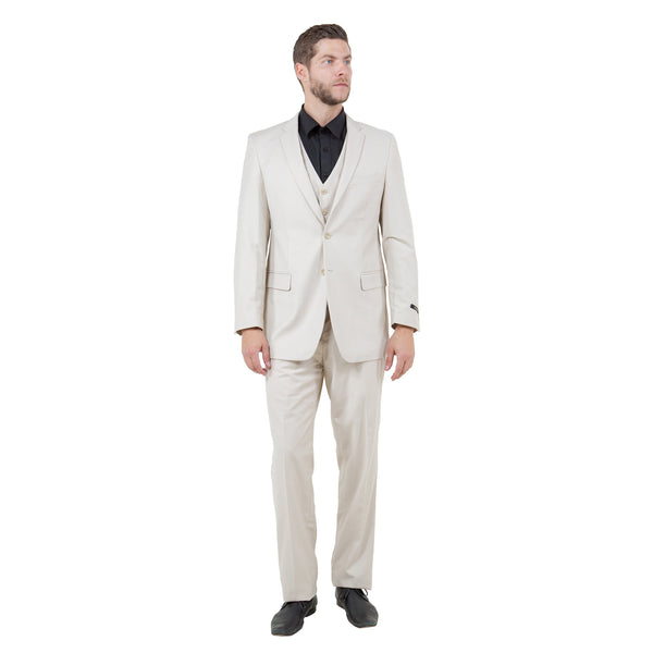 Men's Modern-Fit 3-Piece Suit Set w/ Jacket, Vest and Pants