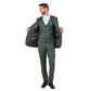 Men's Hybrid-Fit 3pc Sharkskin Suit w/ Expandable Waistband