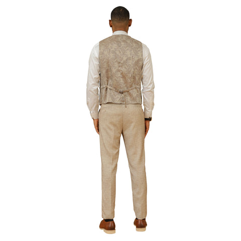 Men's Hybrid-Fit 3pc Tweed Suit w/ Expandable Waistband