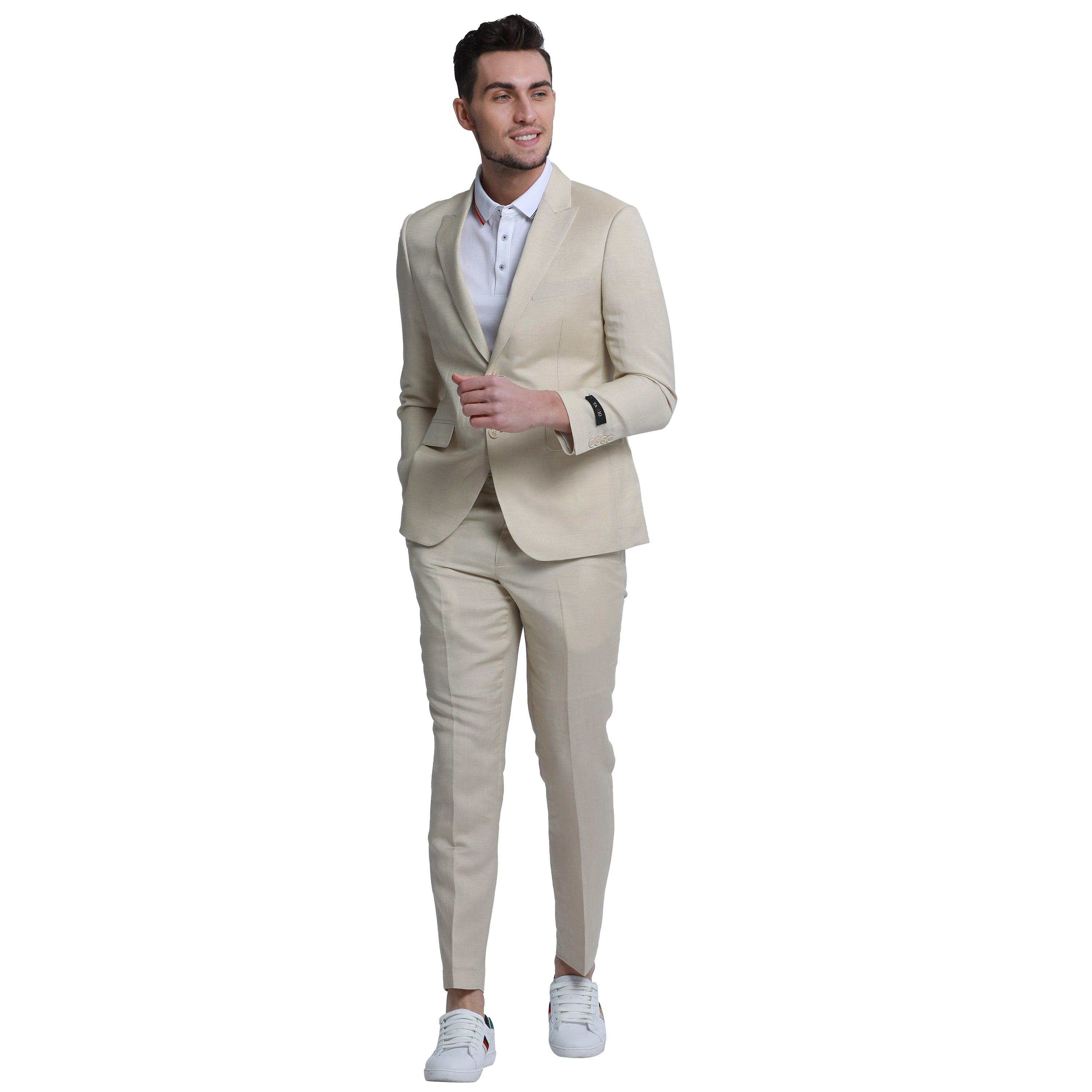 Men's Skinny Fit 2pc Linen Suit