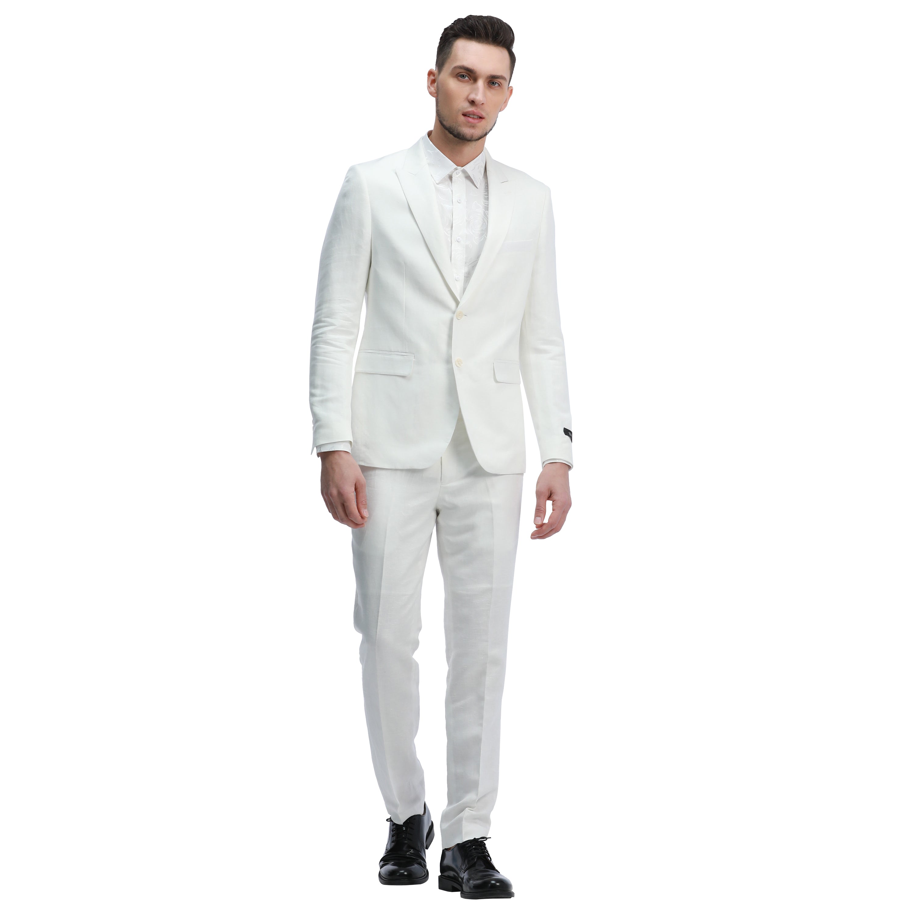 Men's Skinny Fit 2pc Linen Suit