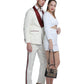 2 PC Satin Shawl Collar Suit