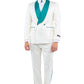 2 PC Satin Shawl Collar Suit