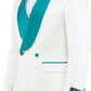 2 PC Satin Shawl Collar Suit