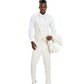 Men's Champagne Polka Dot Suit With Matching Vest, Pants, & Bowtie