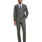 3 PC Solid Textured Peak Lapel Suit