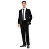 Tazzio Mens Velvet Skinny Fit Suit,Peak Lapel