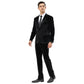 Tazzio Mens Velvet Skinny Fit Suit,Peak Lapel