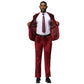 Tazzio Mens Velvet Skinny Fit Suit,Peak Lapel