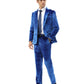 3 PC Solid Textured Peak Lapel Suit
