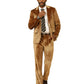 3 PC Solid Textured Peak Lapel Suit
