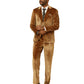 3 PC Solid Textured Peak Lapel Suit