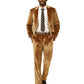 3 PC Solid Textured Peak Lapel Suit