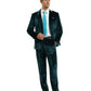 3 PC Solid Textured Peak Lapel Suit