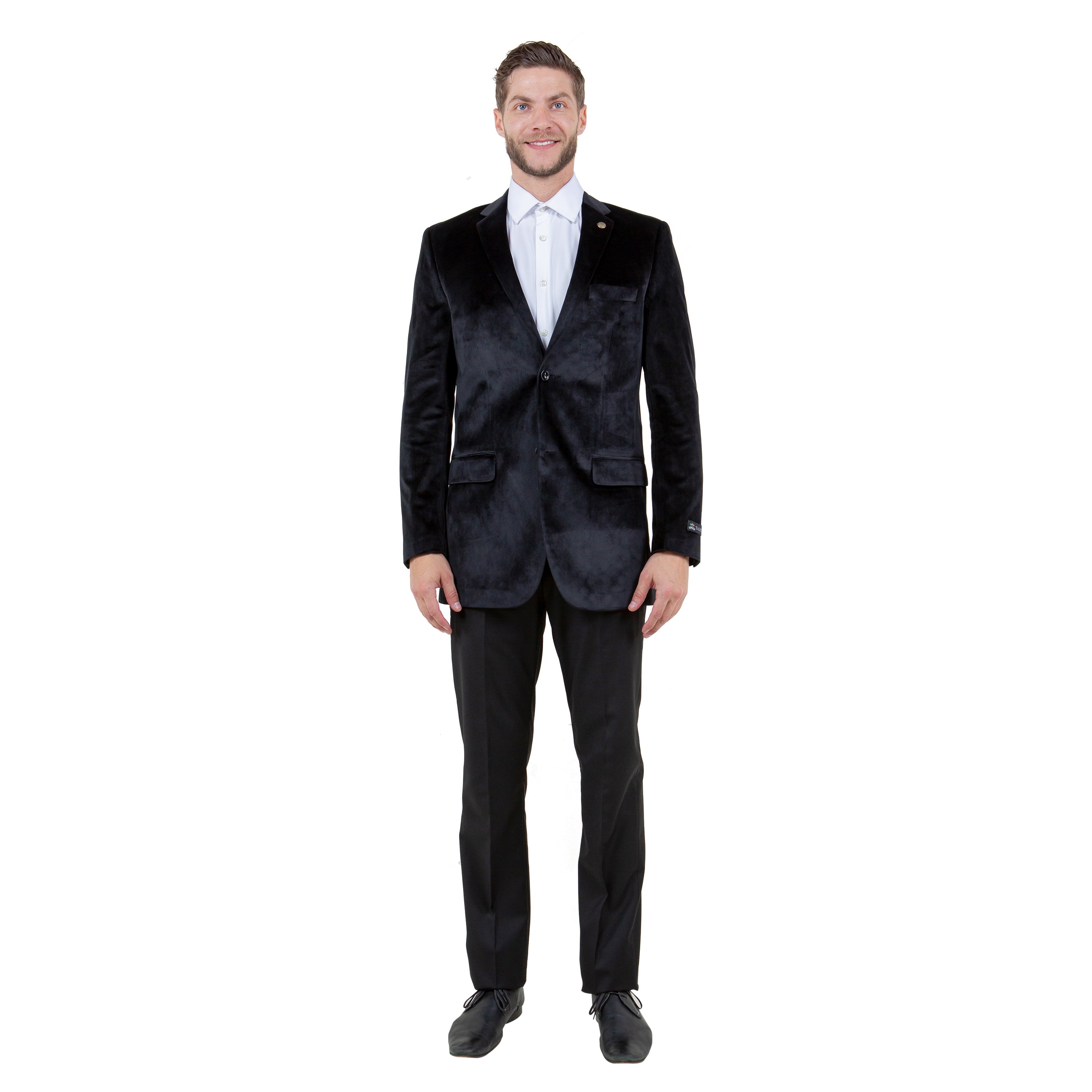 Men's Modern Fit Velvet Blazer Only