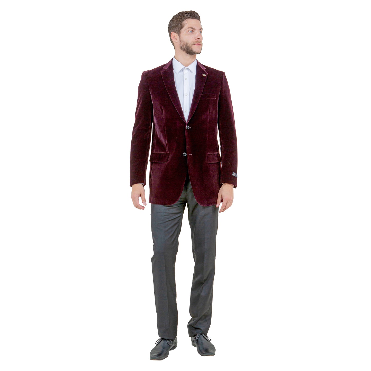 Men's Modern Fit Velvet Blazer Only