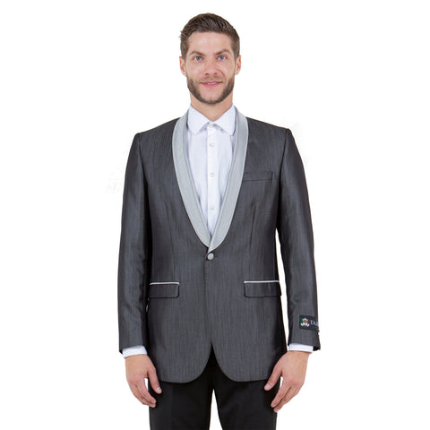 Men's Satin Textured Sport Coat Only