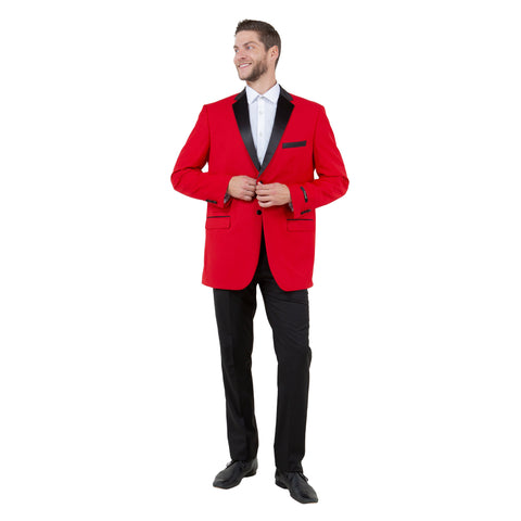 Men's Slim-Fit Tuxedo Sport Coat w/ Satin Notch Lapel