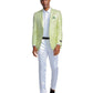 Solid Linen Look Notch Lapel Blazer Jacket