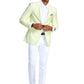Solid Linen Look Notch Lapel Blazer Jacket