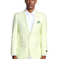 Solid Linen Look Notch Lapel Blazer Jacket