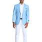 Solid Linen Look Notch Lapel Blazer Jacket