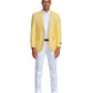 Solid Linen Look Notch Lapel Blazer Jacket