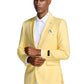 Solid Linen Look Notch Lapel Blazer Jacket