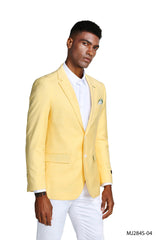 Solid Linen Look Notch Lapel Blazer Jacket