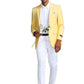 Solid Linen Look Notch Lapel Blazer Jacket