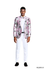 Shawl Collar Blazer Jacket with Bowtie