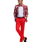 Shawl Collar Blazer Jacket with Bowtie