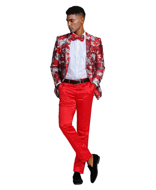 Shawl Collar Blazer Jacket with Bowtie