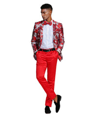 Shawl Collar Blazer Jacket with Bowtie