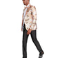 Shawl Collar Blazer Jacket with Bowtie
