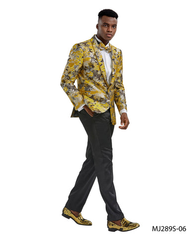 Shawl Collar Blazer Jacket with Bowtie