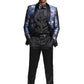 Mens Satin Shawl Lapel Blazer Only Floral Pattern