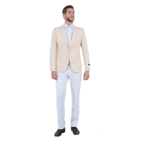 Skinny Fit Solid Knit Mens Blazer Only