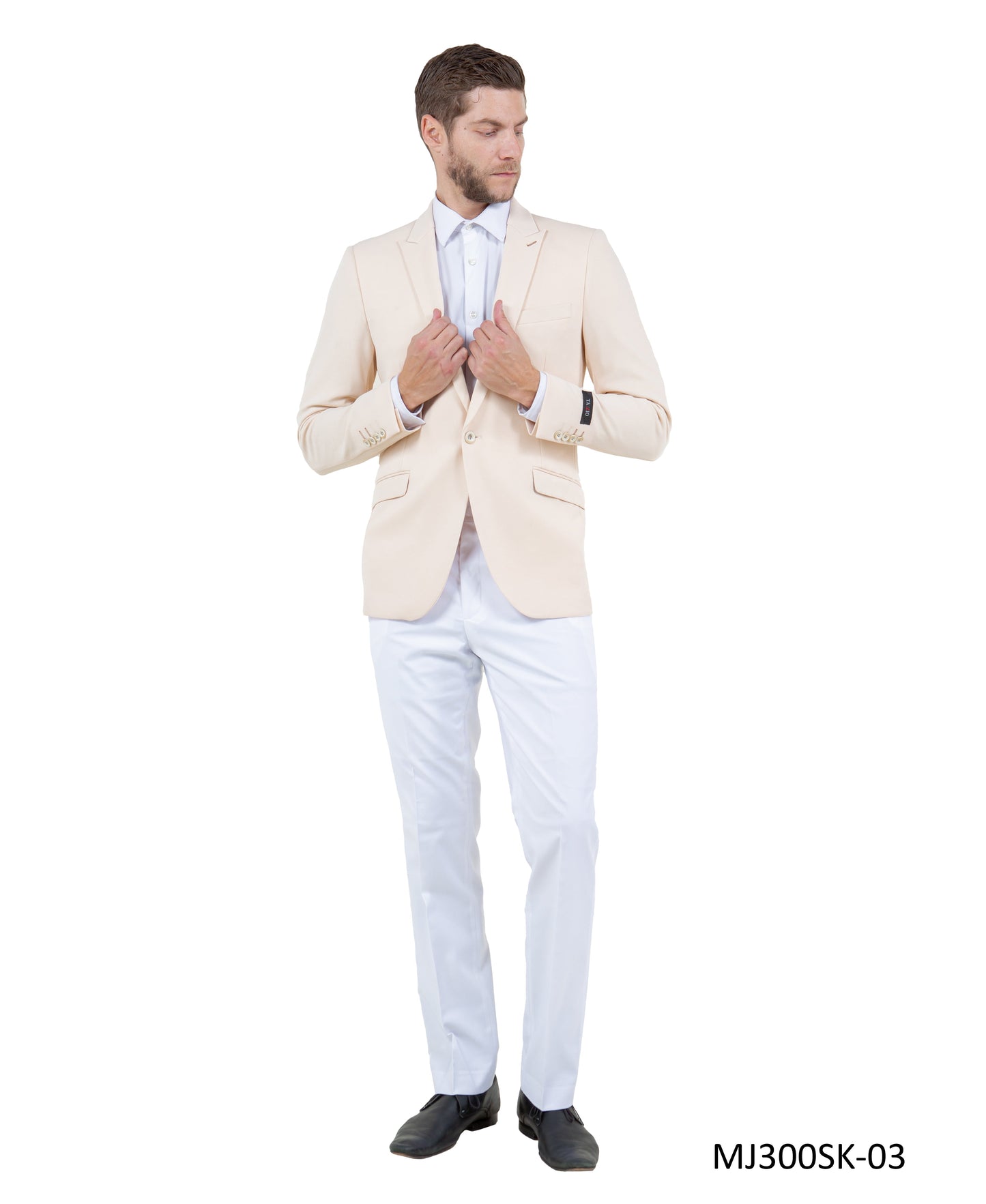 Mens Peak Lapel Blazer Only Solid Pattern