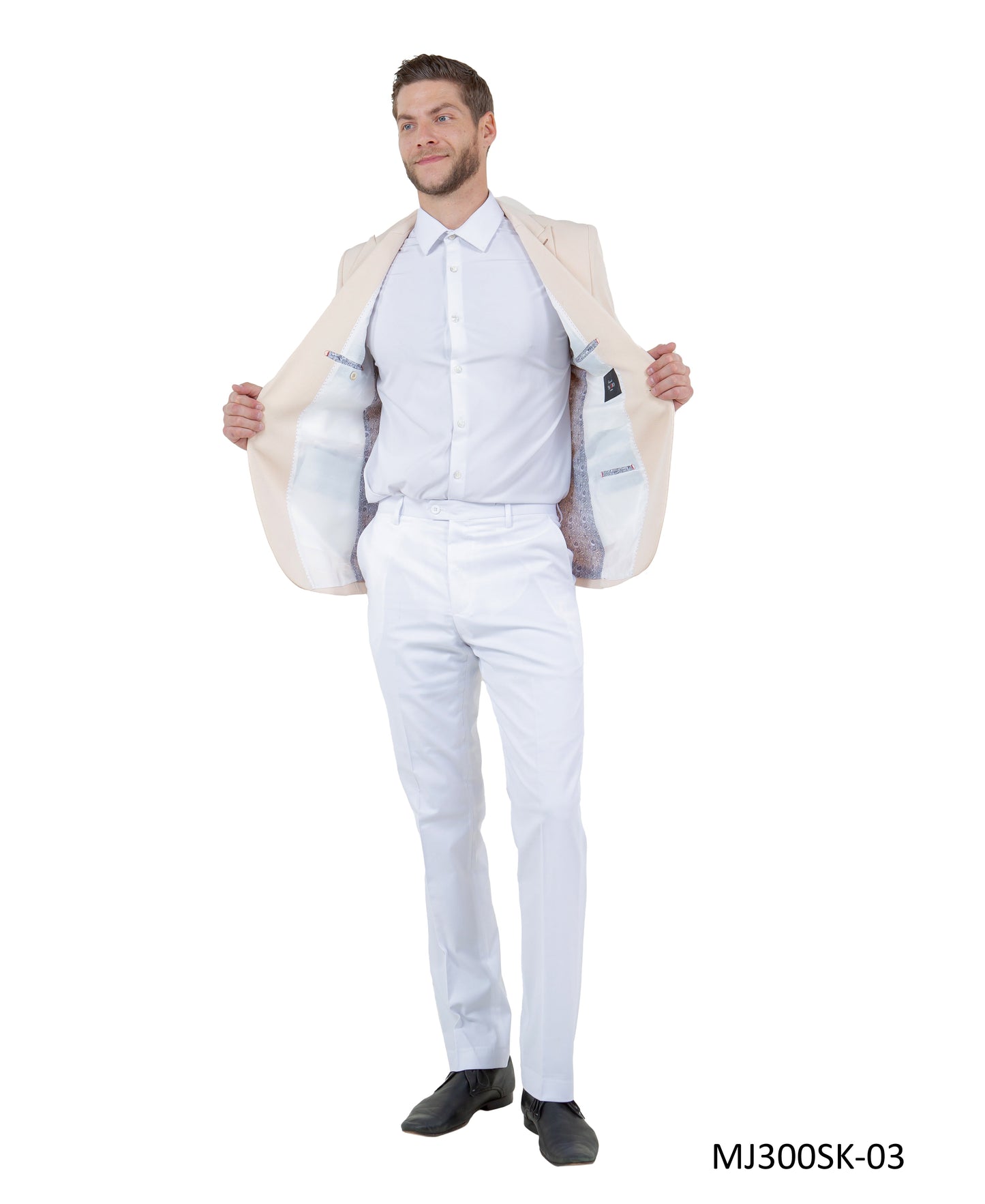 Mens Peak Lapel Blazer Only Solid Pattern