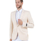Mens Peak Lapel Blazer Only Solid Pattern