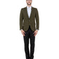 Mens Peak Lapel Blazer Only Solid Pattern